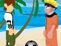 Ойын Naruto and Ben 10 play volleyball