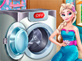 Ойын Elsa Wash Clothes