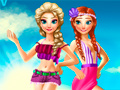 Ойын Elsa And Anna Summer Vacation