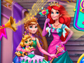 Ойын Anna And Ariel Princess Ball Dress Up