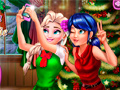 Ойын Ladybug And Elsa Xmas Selfie