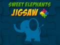 Ойын Sweet Elephants Jigsaw