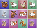 Ойын Farm animals matching puzzles