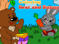 Ойын Coloring Bear and Bunny