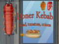 Ойын Doner Kebab Salad, Tomatoes, Onions