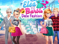 Ойын Elsa and Barbie Date Fashion