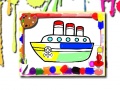 Ойын Boats Coloring Book