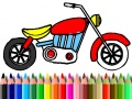 Ойын Back To School: Motorbike Coloring