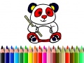Ойын Back To School: Panda Coloring