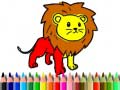 Ойын Back To School: Lion Coloring Book