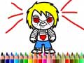 Ойын Scary Boy Coloring Book