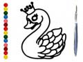 Ойын Back To School: Swan Coloring Book