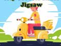 Ойын City Scooter Rides Jigsaw