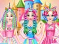 Ойын Princesses Rainbow Unicorn Hair Salon