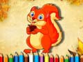Ойын Squirrel Coloring Book