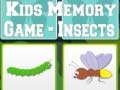Ойын Kids Memory game - Insects