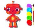 Ойын Back to School: Robot Coloring Book