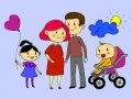 Ойын Happy Family Coloring Book