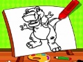 Ойын Easy Kids Coloring Dinosaur