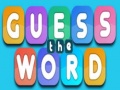 Ойын Guess The Word