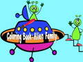 Ойын Coloring Book: Alien Family