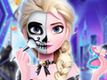 Ойын Elsa's Halloween Party Tattoo