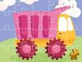 Ойын Cute Kids Trucks Jigsaw