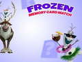 Ойын Frozen Memory Card Match