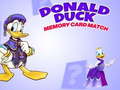 Ойын Donald Duck memory card match