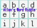 Ойын Allen's Word Riddle
