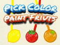 Ойын Pick Color Paint Fruits