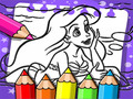 Ойын Ariel The Mermaid Coloring Book