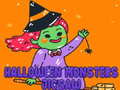 Ойын Halloween Monsters Jigsaw