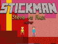 Ойын Stickman Steve vs Alex Nether