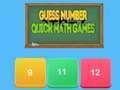 Ойын Guess number Quick math games