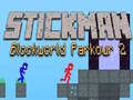 Ойын Stickman Blockworld Parkour 2