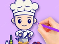 Ойын Coloring Book: Chef