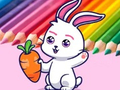Ойын Coloring Book: Rabbit Pull Up Carrot