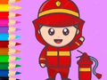 Ойын Coloring Book: Fireman