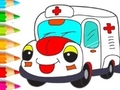 Ойын Coloring Book: Ambulance