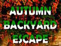 Ойын Autumn Backyard Escape 