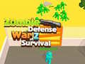Ойын Zombie defense War Z Survival 