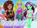 Ойын Monster School Beach Party