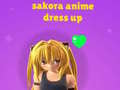 Ойын Sakora Anime Dress Up
