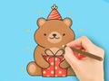 Ойын Coloring Book: Gift Bear