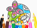 Ойын Coloring Book: Butterfly With Flowe
