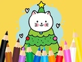 Ойын Coloring Book: Cats And Christmas Tree