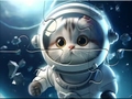 Ойын Jigsaw Puzzle: Astronaut-Cat