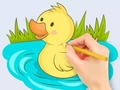 Ойын Coloring Book: Baby Duck Swim