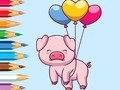 Ойын Coloring Book: Balloon Pig